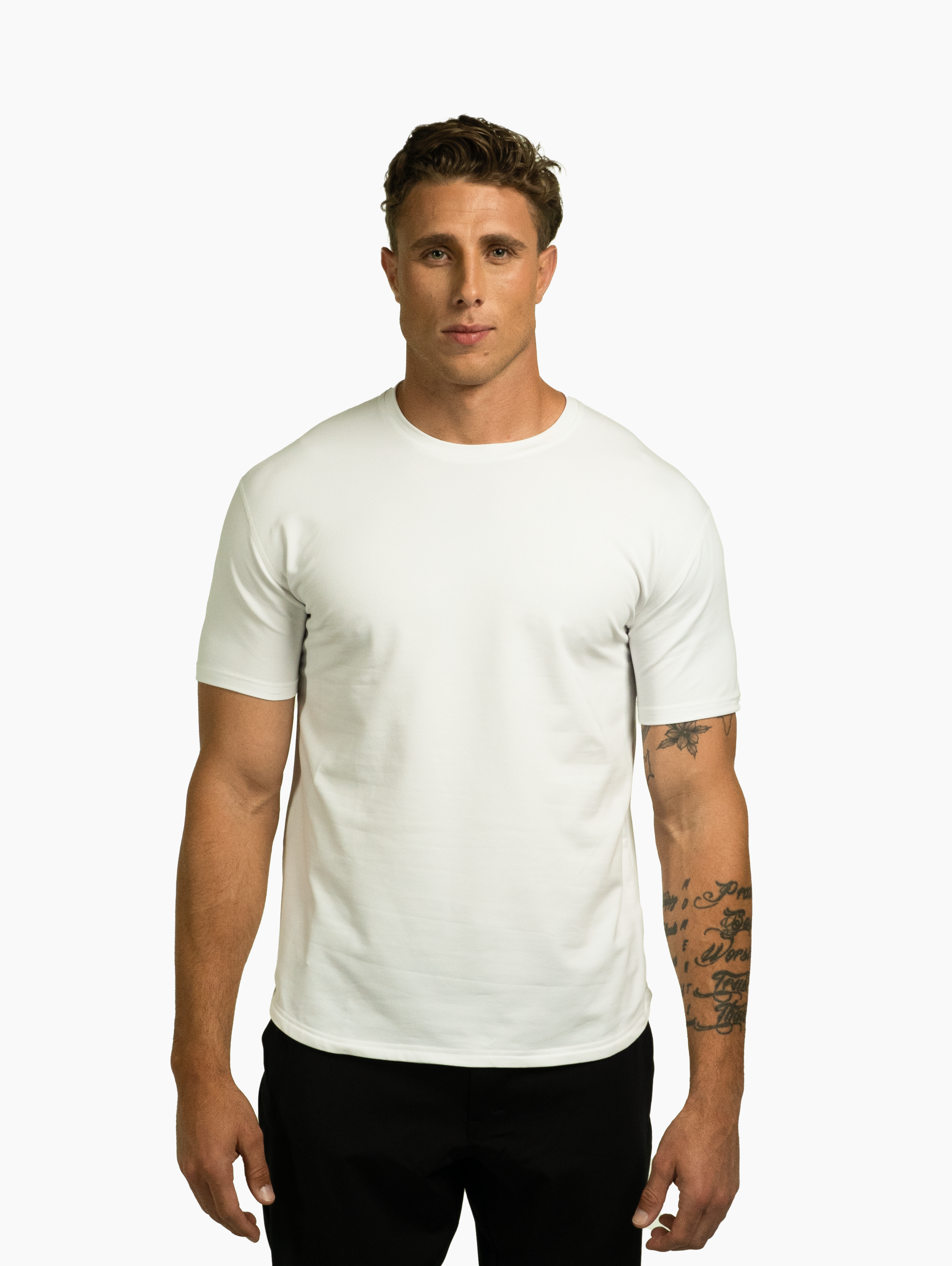 GH Curved Hem Short Sleeve T-Shirts for Men