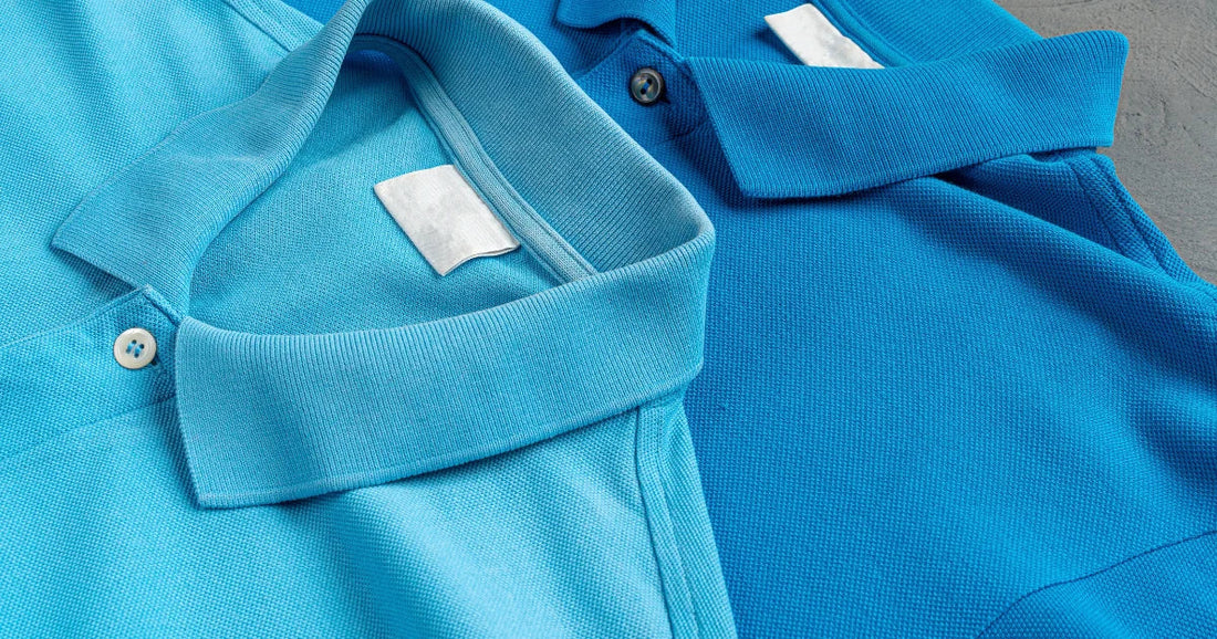 Blue polo shirts for business casual