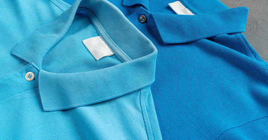 Blue polo shirts for business casual